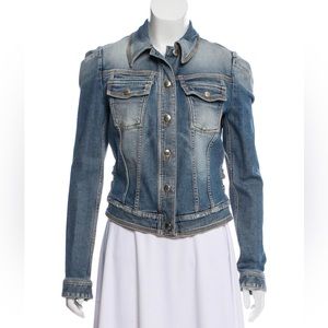 Just Cavalli Two-Toned Denim Jacket W/ Tags